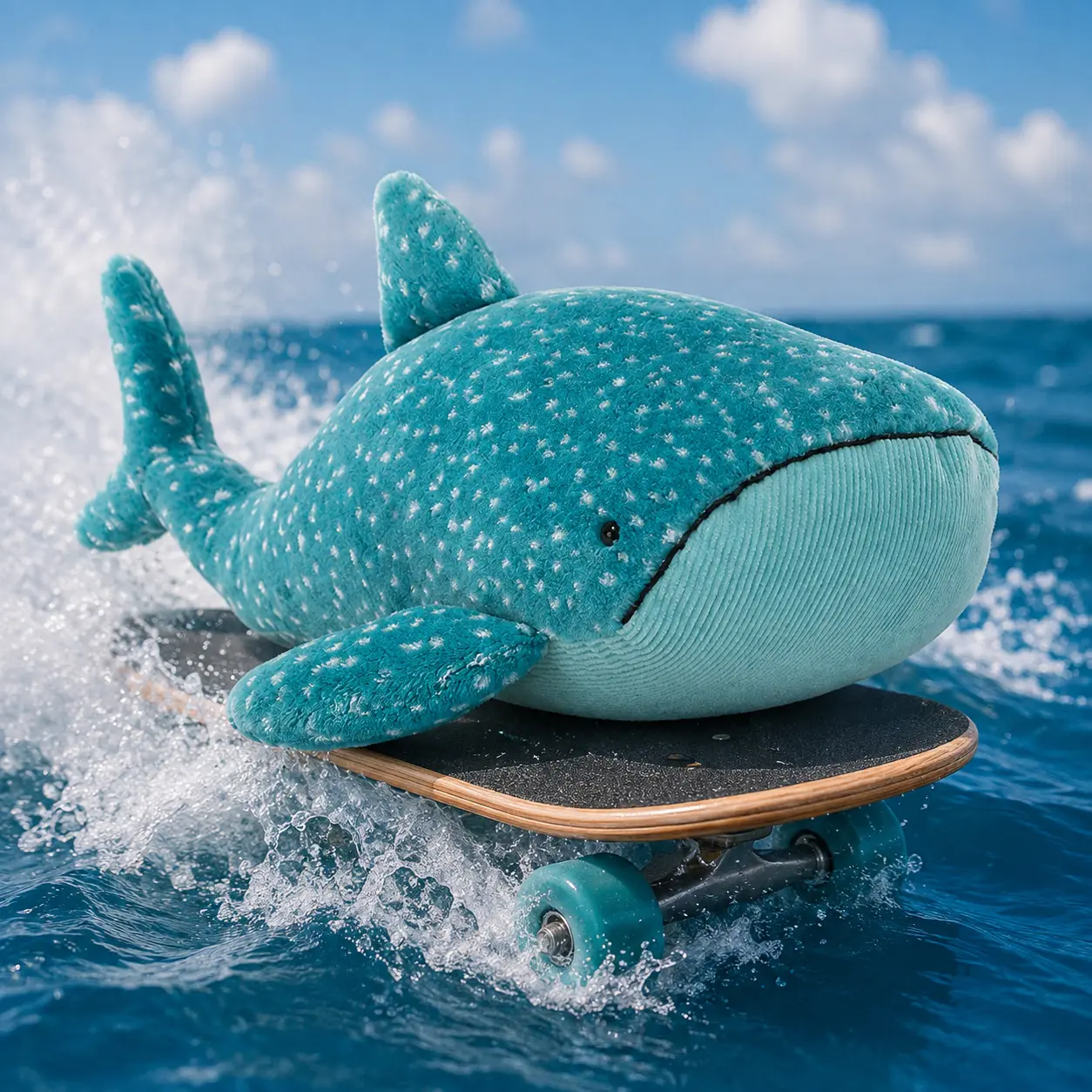 Jellycat Cute Blue Whale Shark Stuffed Animal – Ultra Soft Cuddly Plush Toy, Ocean-Themed Gift for Kids & Adults