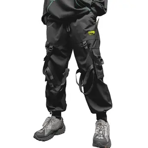 Men's Cyberpunk Techwear Cargo Pants Baggy Streetwear Japanese Pants Men Outdoor Cool Trendy Casual Trousers Mens