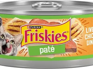 Purina Friskies Wet Cat Food Pate, Liver and Chicken Dinner - (Pack of 24) 5.5 oz. Cans