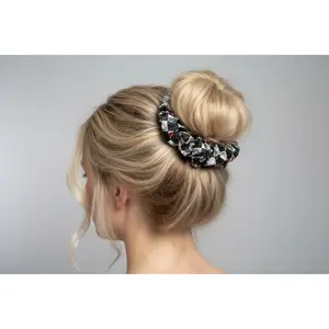 Checkered Cherries Scrunchie