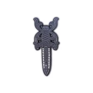 Enamel Lapel Pin With Rhinestone - Fashion Accessory