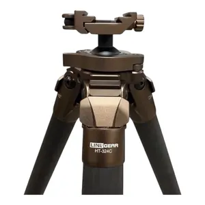 Linkogear Carbon Fiber Tripod – Picatinny/Arca, 64" Max, 66lb Capacity - Brown