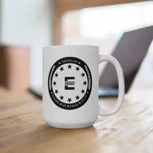 Enclave Coffee Mug with Handle Unique Design 11oz & 15oz Vault Dweller Special Edition for Coffee Lovers