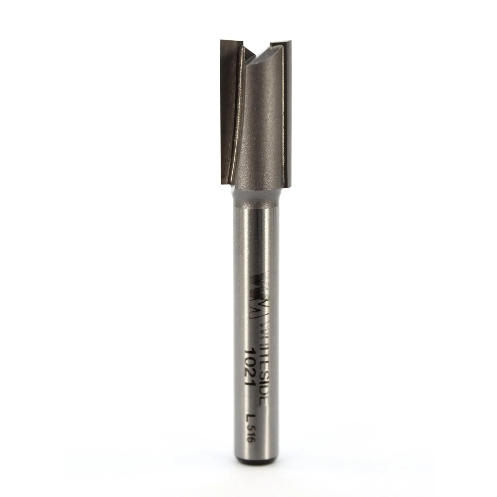 Whiteside 1021 Carbide Tip Straight Router Bit - 3/8CD, 2FL, 1/4SH, 3/4CL, for Natural Woods, Precision Cuts