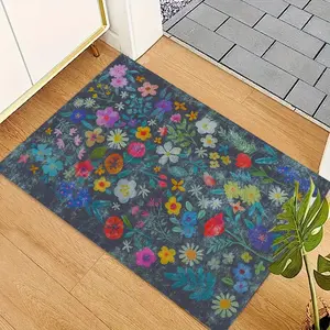 Modern Floral Entrance Door Mat, Non-Slip Durable Washable Rug for Home Office Porch Decor, Perfect Housewarming Gift, Indoor Outdoor Use