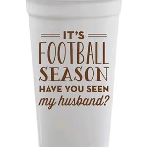 Football Season Husband Stadium Cups
