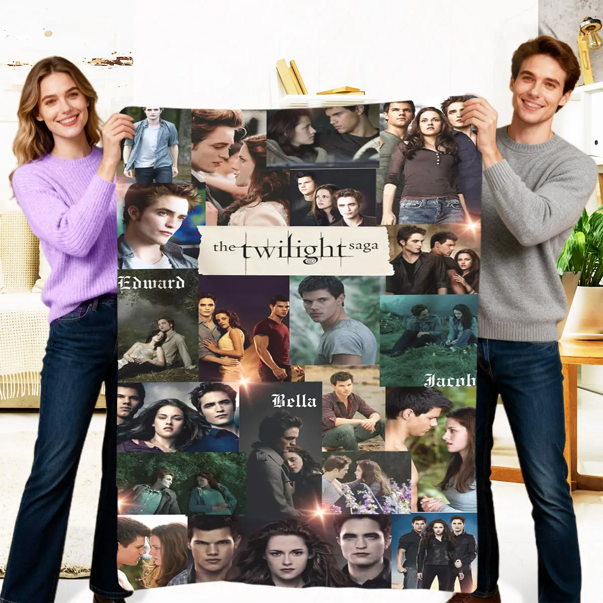 Twilight Adult Unisex Soft Lightweight Throw Blanket - High-Definition Design, No Added Bulk, Suitable for Home Sofa, Bedroom Bed, Travel Use