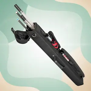 EVO 2x3 Hard Cue Case – Black | Durable Synthetic Leather, Velvet-Lined Interior, Accessory Pocket & Shoulder Strap