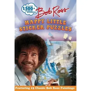 Bob Ross Happy Little Sticker Puzzles -- Gina Gold, Paperback