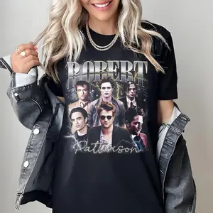 Retro Robert Pattinson Shirt, Robert Pattinson Tshirt, Robert Pattinson T shirt, Robert Pattinson T-shirt, collection merch Robert Pattinson Sweatshirt