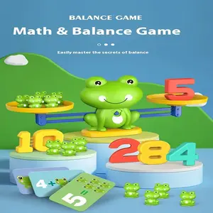 Funny Frog Scale Math Toy for Kids, Educational Addition & Subtraction Learning Tool, Math Learning Tools, Number Counting Blocks, Fun Balance Game for Early Childhood Development