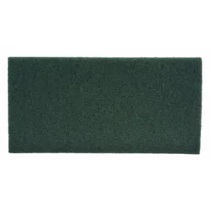 Scrubbing Pad, Green, Size 20" x 14", PK10