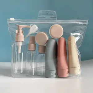 11-Piece Travel Bottle Set, Refillable Cosmetic Containers, Refillable Spray Containers, Empty Shampoo & Shower Gel Tubes, Suitable for Toiletries, Liquid Bottles, Plastic Bottles, Squeeze Containers, Organiser