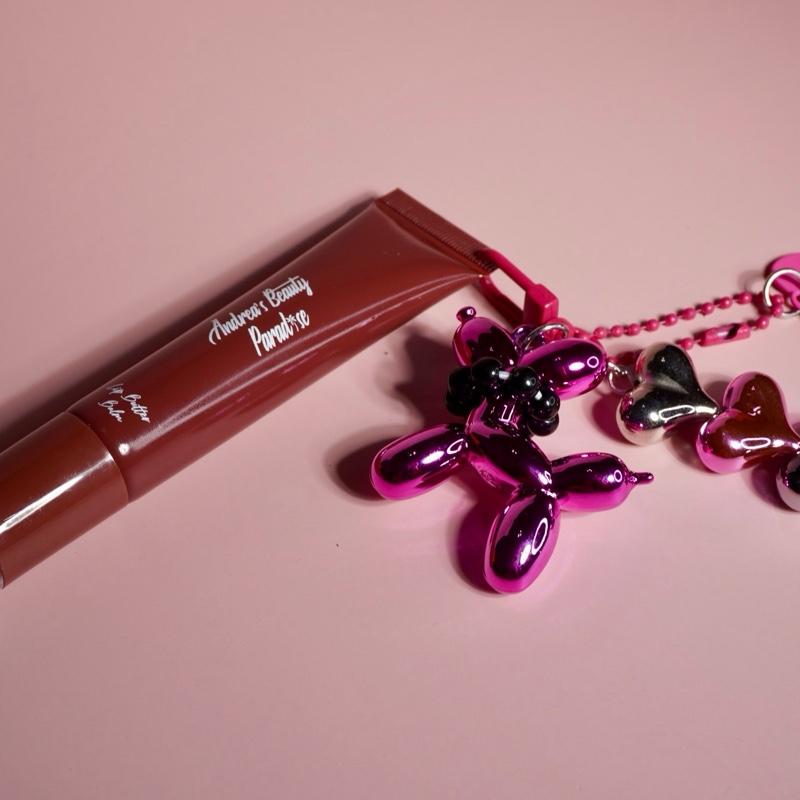 Lip Butter Balm with random ballon charm Hydrating High Shine Serum for Deeply Hydrating and Repairing Dry Skin with Keychain