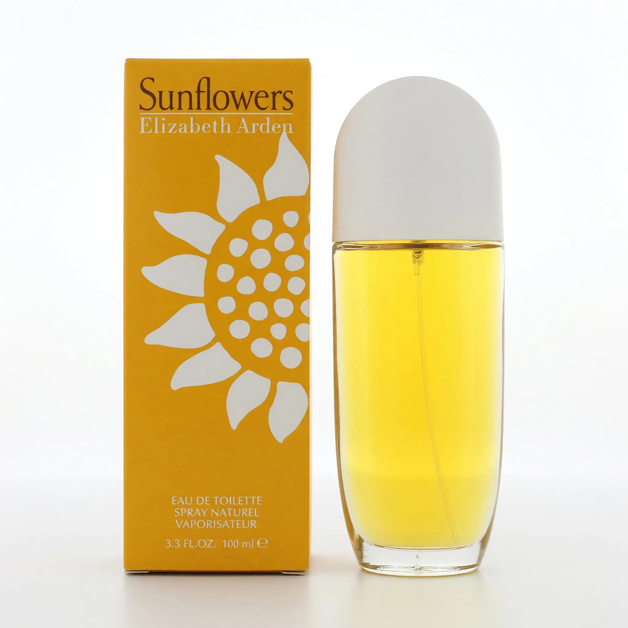 Sunflowers Eau de Toilette Spray for Women, a Refined Fruity and Fresh Floral Fragrance for a Classic Clean Feeling, 3.3 fl oz, Signature Scent