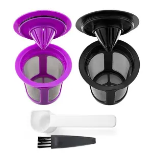 2 Pack Reusable Cup for 2.0 Coffee Maker Refillable Filter for Pods Tea Cocoa Compatible with K200 K250 K300 K350 K400 K450 K460 K500 K550 K560.0 Models BPA-Free Silicone Mesh Filter[Fall Deals]