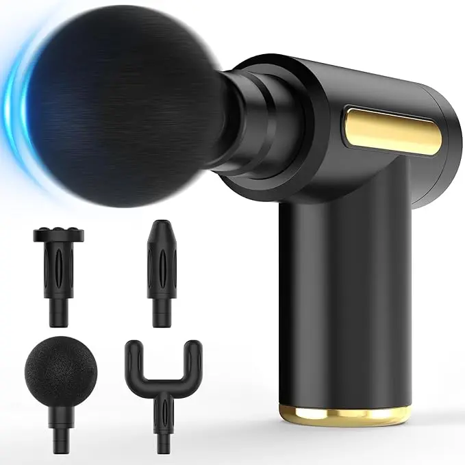 Mini Massage Gun – Travel-friendly deep tissue percussive tool that melts away muscle pain anywhere. Slip it in your bag, target sore spots, and feel the relief – a powerful, portable gift for anyone on the go.
