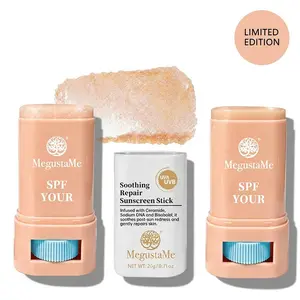 2 PACK Soothing Repair Sun Stick Broad Spectrum SPF50+ PA++++ | Non-Greasy, Calms Post-Sun Redness & Strengthens Skin Barrier | Facial & Body Lightweight Sunscreen with Ceramide, Sodium DNA & Bisabolol | 0.71 oz