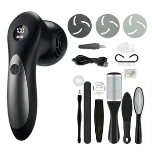 New Electric Pedicure Tool, Dead Skin Remover, Digital Display, Wireless Charging, Foot Care Device, Portable & Efficient