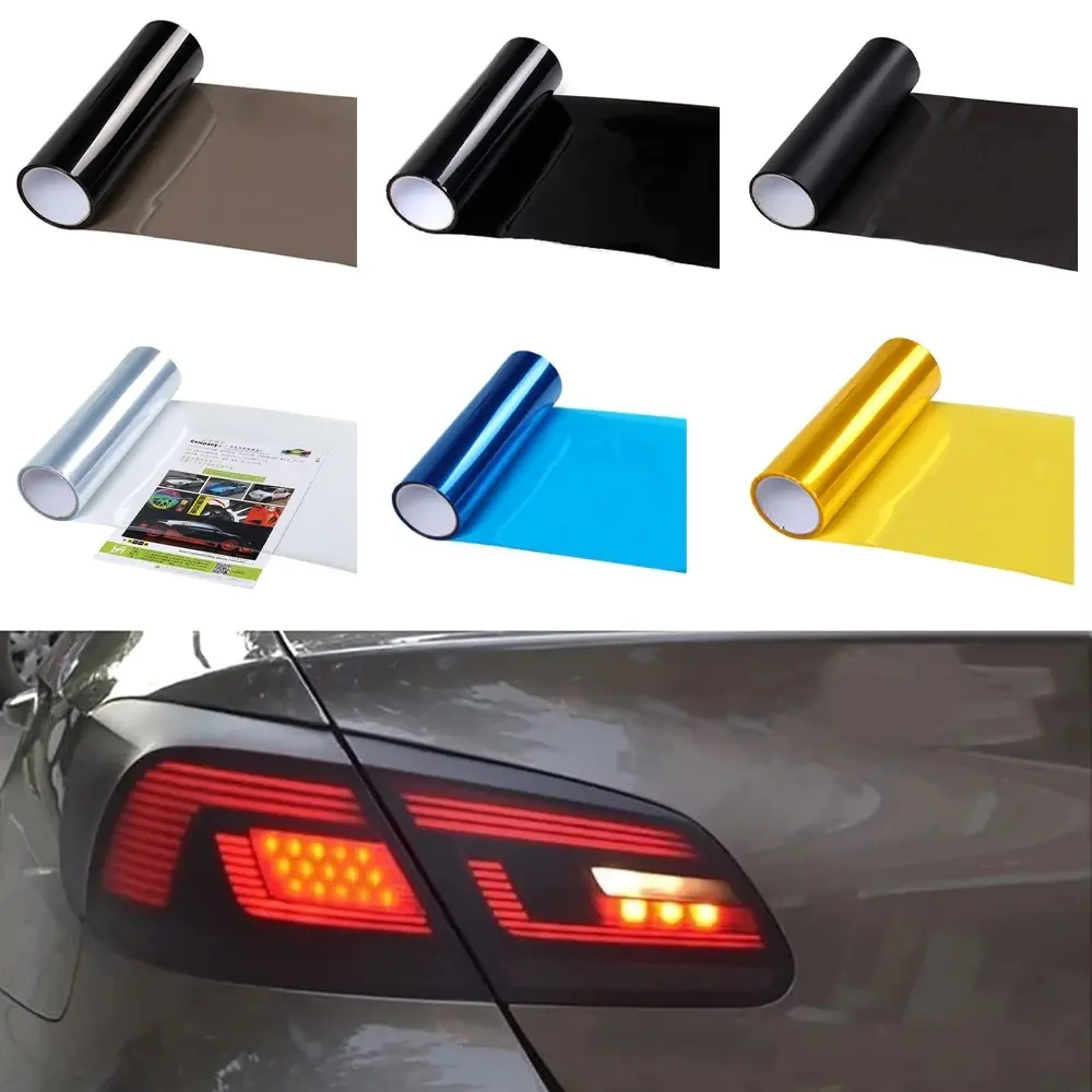 2026 New Car Headlight Tint Fog Light Taillight Smoke Tint Vinyl Film Waterproof Film for Headlights Car Body Film Sticker Accessory For car décor