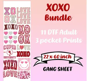 XOXO Valentines DTF Bundle Sheet