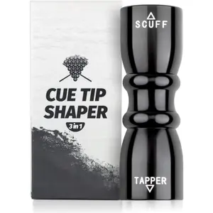 Cue Tip Shaper, 3 in 1 of Pool Cue Tip Shaper, The Pool Cue Accessories for Effective and Rapid Repair Cue Tip