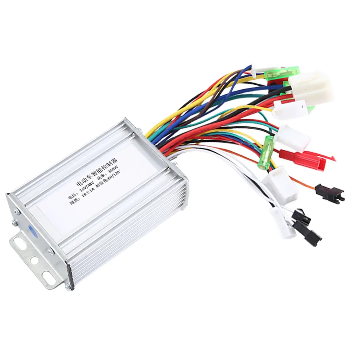 36V/48V 350W E-Bike Brushless Controller, 6 Power Tube Dual Mode, Intelligent Speed, Aluminum Alloy Household Appliance Part for Electric Bicycles (6.8x3.6x10.5cm)