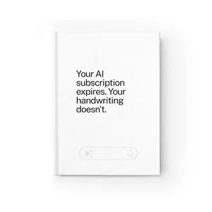 Powered by hand Notebook | Your AI subscription expires. Your handwriting doesn't.