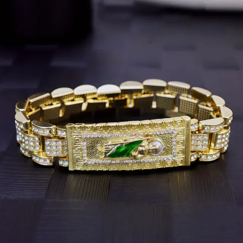 Saint Jude Bracelet Watch Band, Elegant Jewelry Accessory, Religious Jewelry Gift, Perfect Gift for Loved Ones, Durable & Stylish Design, Exquisite Bracelet, Rhinestone Decor Bangles