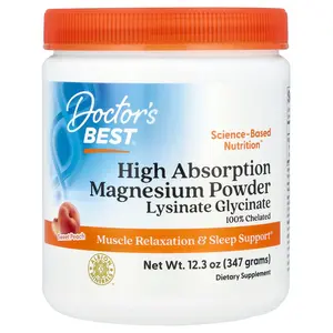 Doctor's Best High Absorption Magnesium Powder, Sweet Peach, 12.3 oz (347 g)