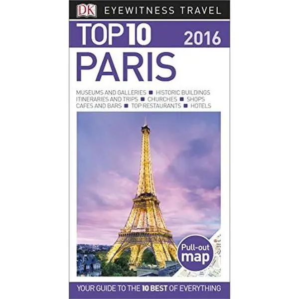 USED Book - Top 10 Paris (Eyewitness Top 10 Travel Guide) by DK Travel (Paperback) - english
