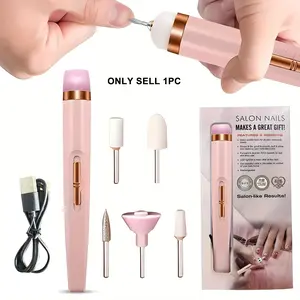 Electrical Mini Personal Manicure Pedicure Tool Kit, Electronic Nail File, Nail Buffer & Polisher, Portable Beauty Care Essentials, Ideal for Home Use, Beginner Manicure Kit