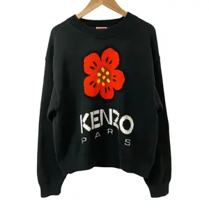 Pre-owned KENZO Wool Small Leather Goods BOKE FLOWER Knit Sweater