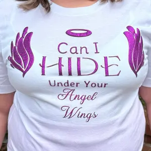 President Angel Wings inspired adult T-Shirt front and back