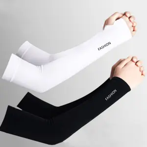 2 pairs of summer ice silk sunscreen sleeves, outdoor cycling fishing UV resistant glove sleeves, driving arm protection ice silk arm sleeves