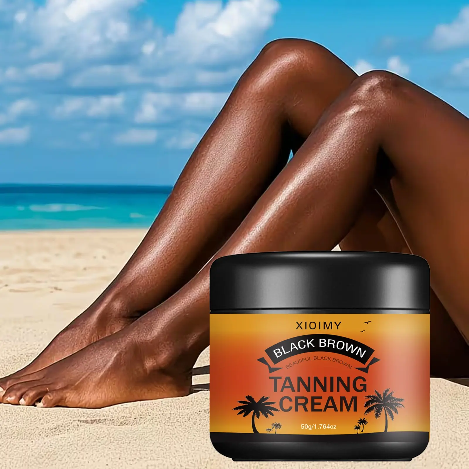Tan Balm, Sunless Self-Tanning Balm, Deeply Moisturizing and Alcohol-Free, Easy to Use on Body, Thighs and Arms, Beach Travel Essential, Body Care, Sunless Self Tanner, Tanning Products