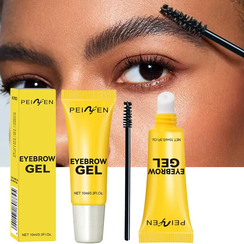 Clear Eyebrow Gel Set with Brush, Waterproof Long Lasting Brow Styling Gel, Natural Look Sweat Resistant Formula for All Skin Types, Daily Brow Makeup Gift wild