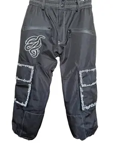 Max Reade Apparel GROM (XS) Snow Pants - White on Black