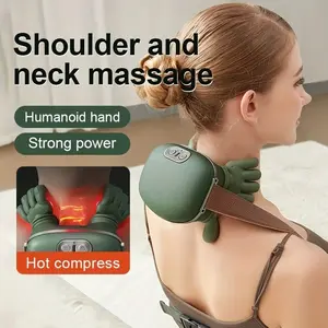 Neck Shoulder Massager, Hot Compress Electric Cervical Massage, Trapezius Muscle Neck Relaxation Massager, Pain Relief Therapy Device