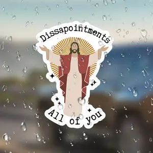 Jesus Pattern Car Sticker, Creative Car Decal, Car Exterior Decoration Accessories for Car, Laptop, Refrigerator, Luggage, Plastic Surface, Car Decorative Sticker
