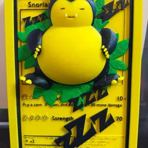 Snorlax Thick Jumbo 3d Art Card
