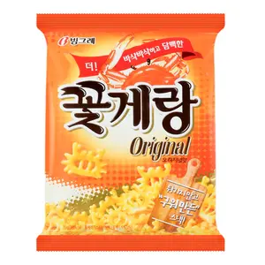 BINGGRAE Original Flavor Crab Crisps 70g - Korean Savory Puffed Snack, Light & Crunchy BINGGRAE Original Flavor Crab Crisps 70g - Korean Savory Puffed Snack, Light & Crunchy