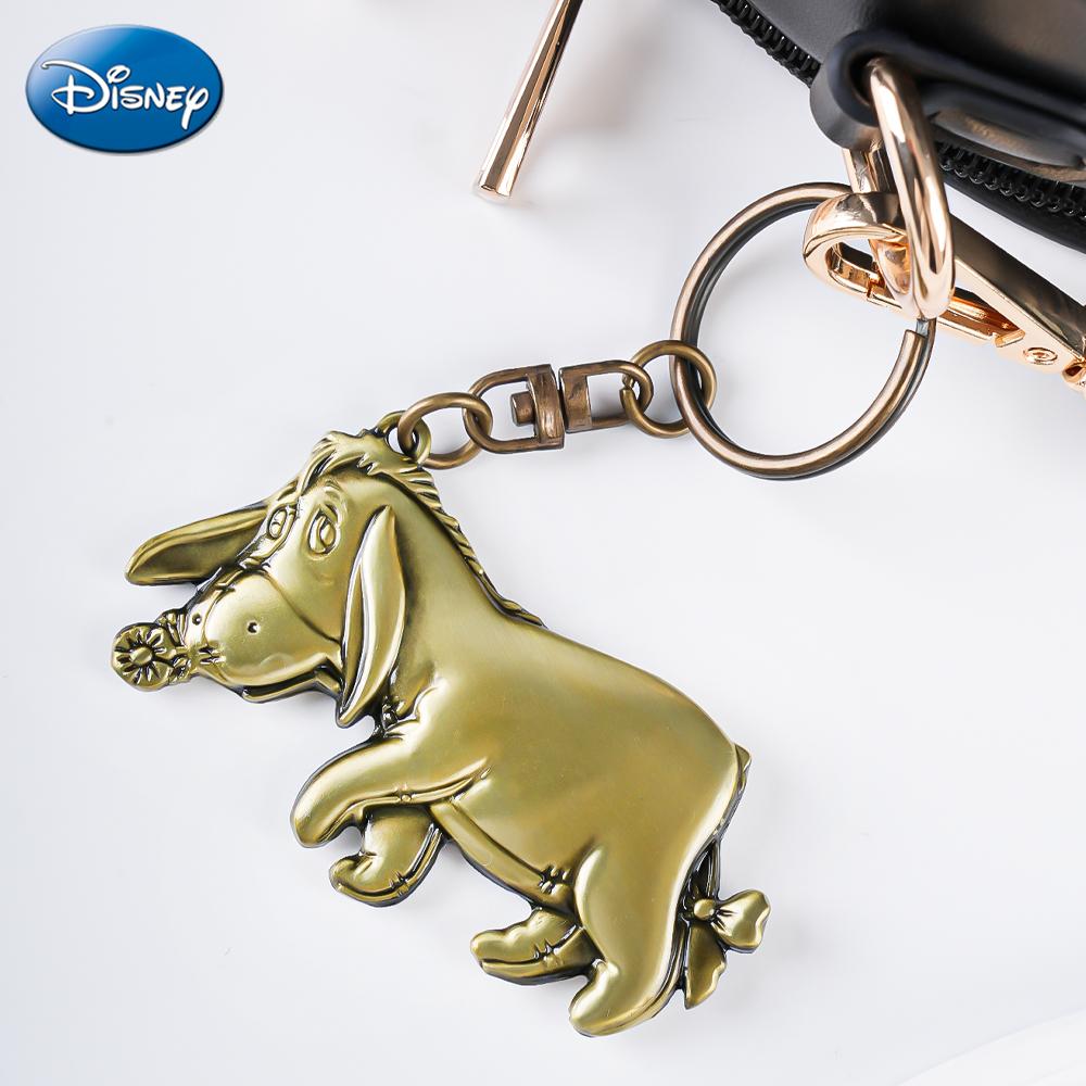 Disney Winne The Pooh Eeyore Keychain 1PC Officially Licensed 3D Figurine Bag Clip Charms Anime Figure Keychain Anime Collector Kering Backpack Decor Durable Exquisite Alloy Gift