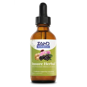 ZAND Insure Immune Support Herbal Blend with Echinacea Elderberry & Peppermint 120mg Vegan Gluten-Free Supplement - Healthcare