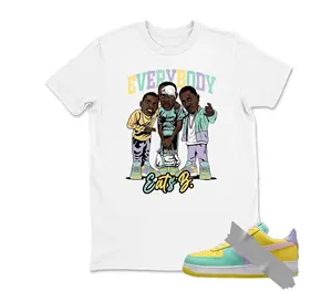 Dunk Easter Yellow Pulse Match Shirt, Every Body Eats B Graphic Tee, 90s HipHop Tee, Gift For Women and Men, Unisex T-Shirt, Cozy Gift