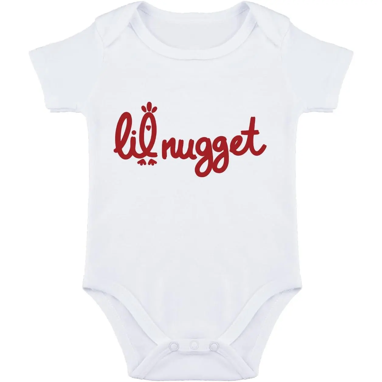 Little Nugget Bodysuit Baby Funny Lil Nugget Baby Short Sleeve Onesie Bodysuits Boy Girls Clothes