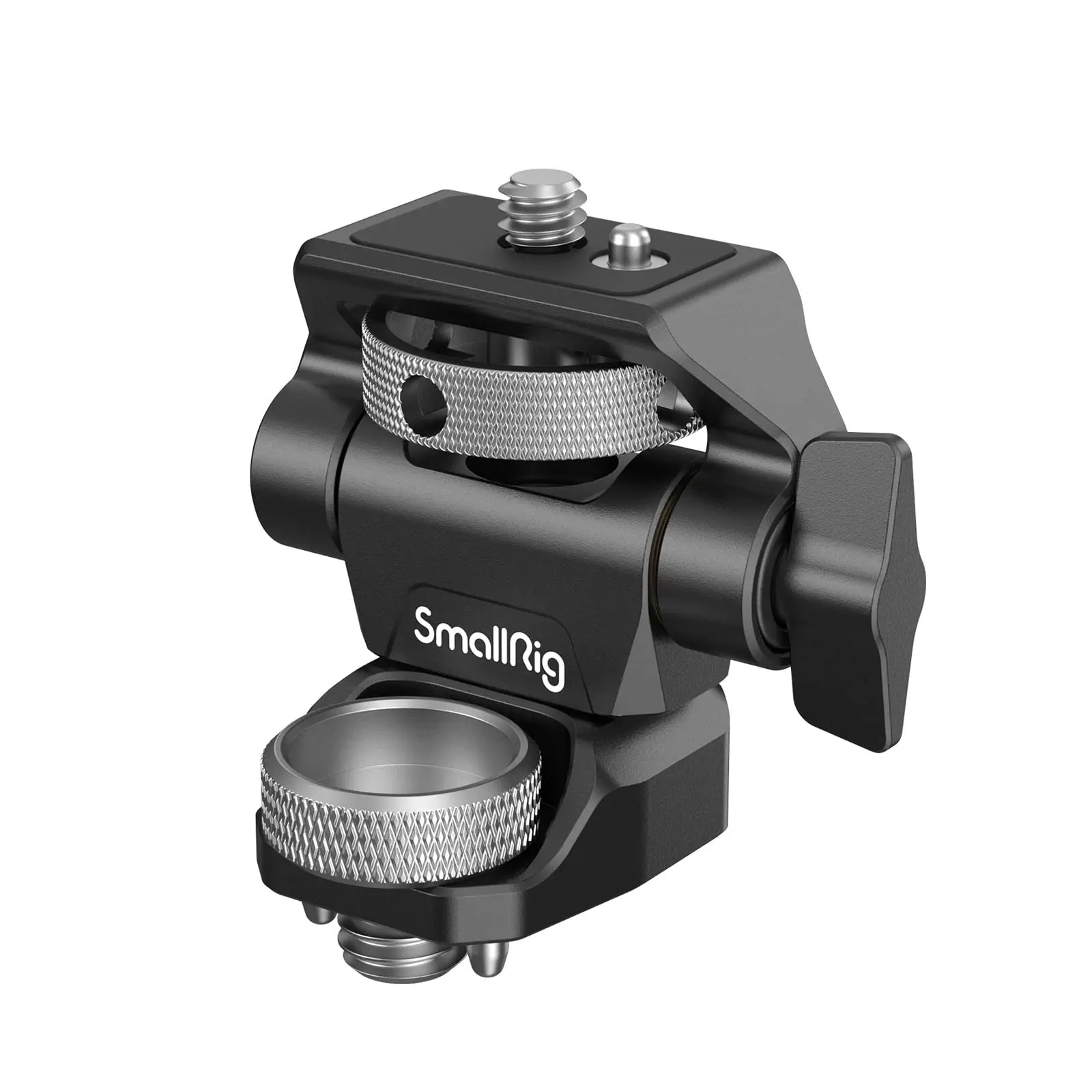 SmallRig Adjustable Camera Monitor Mount (ARRI-Style Upgrade) - Camera Accessories, 360° Swivel, 180° Tilt, Dual Anti-Twist Design Holder for 5” and 7” Field Monitors - 2903B
