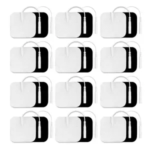 TENS/EMS Electrode Replacement Pads Reusable Hydrogel Pads for Digital Pulse Massagers, Physical Therapy, Muscle Stimulation, and Body Slimming Physiotherapy Patch Gel Accessories
