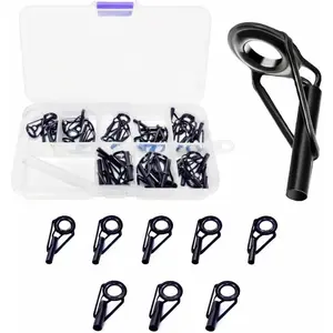 Fishing Rod Tip Repair Kit - Includes Eyelet Replacements, Tools, and Fishing Rod Clip