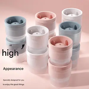 [3-Pcs Set] Ice Ball Maker Mold,Reusable 2.5 Inch lce Cube Trays,Easy Release Silicone Round Ice Sphere Tray, with Lids & Funnel for Whiskey,Cocktails & Bourbon Kitchen Utensils